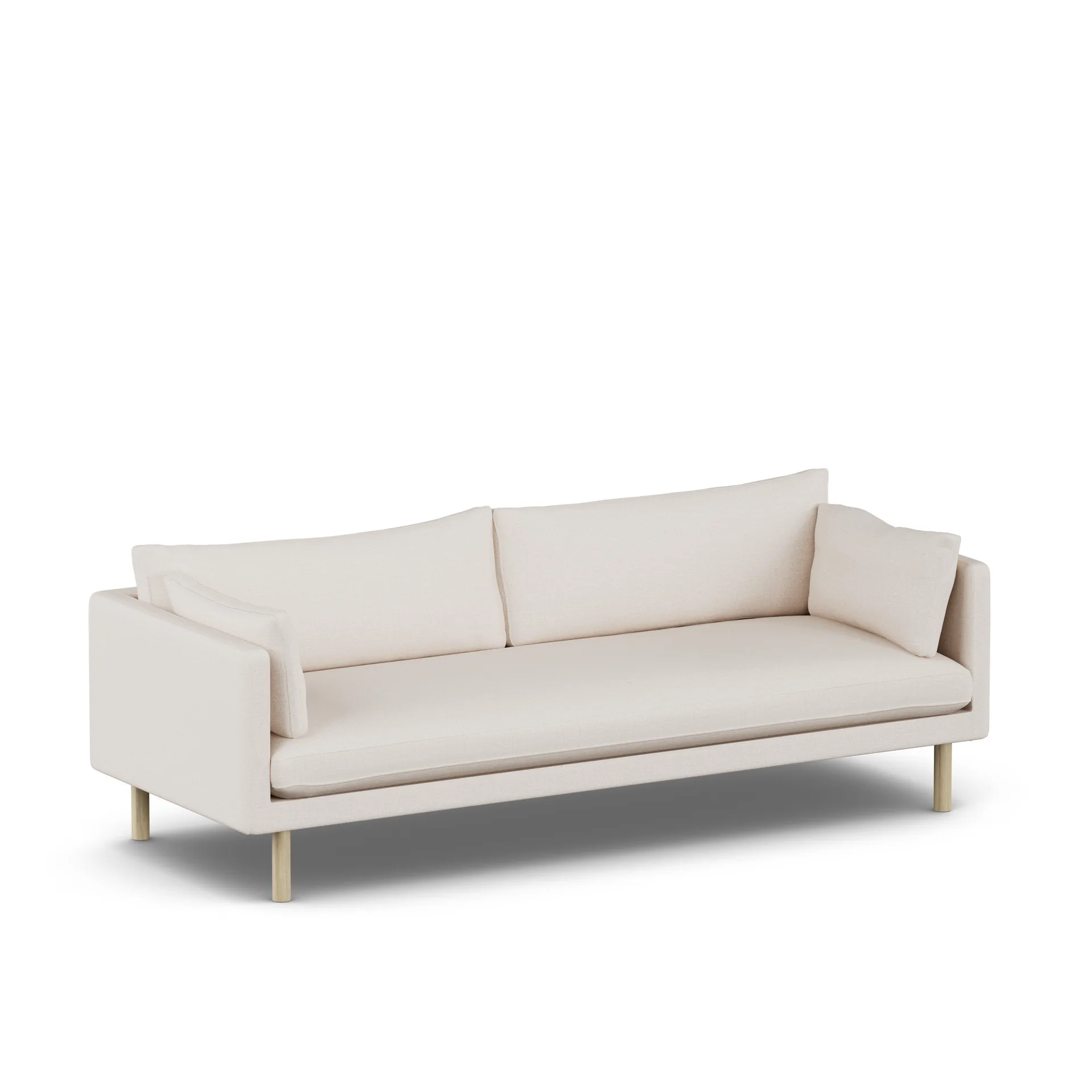 Linnevik sofa, Same Off White 6671-hvidolieret eg, 4-pers. 1898
