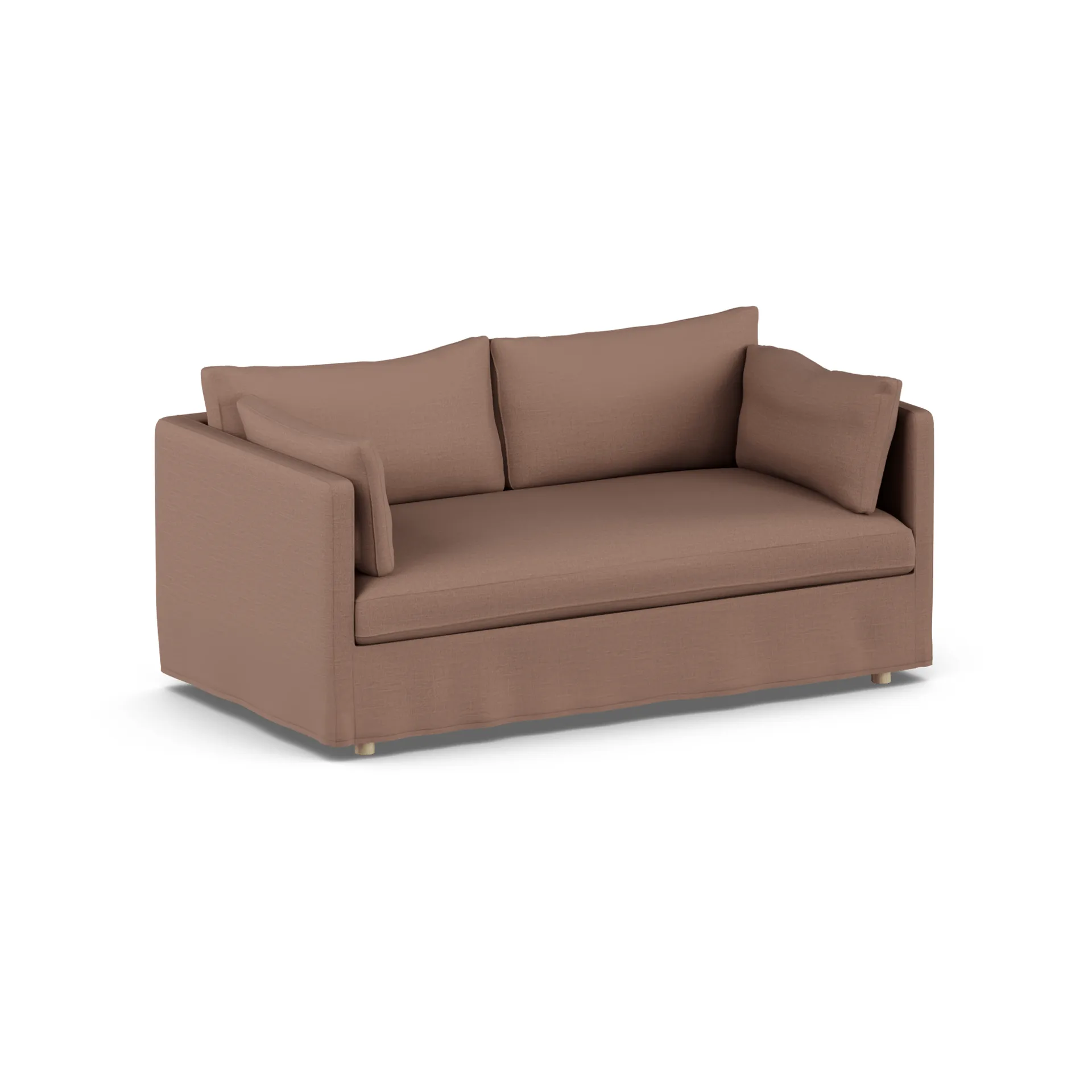 Linnevik sofa, Same Rust 6675-hvidolieret eg, 2-pers., med skørt 1898