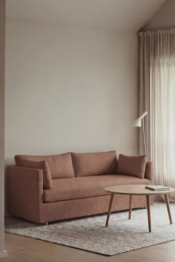 Linnevik sofa - Same Rust 6675-hvidolieret eg, 2-pers., med skørt - 1898