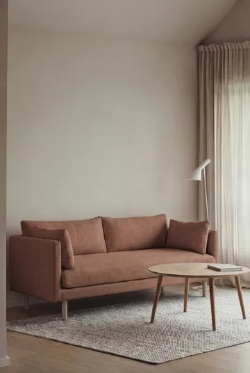 Linnevik sofa - Same Rust 6675-hvidolieret eg, 2-pers., uden skørt - 1898