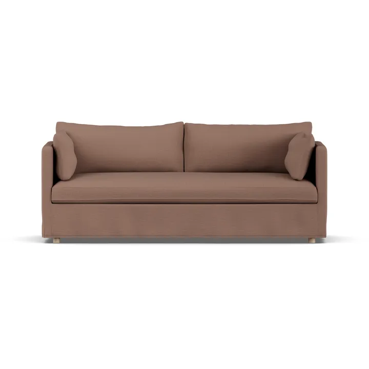 Linnevik sofa - Same Rust 6675-hvidolieret eg, 3-pers., med skørt - 1898