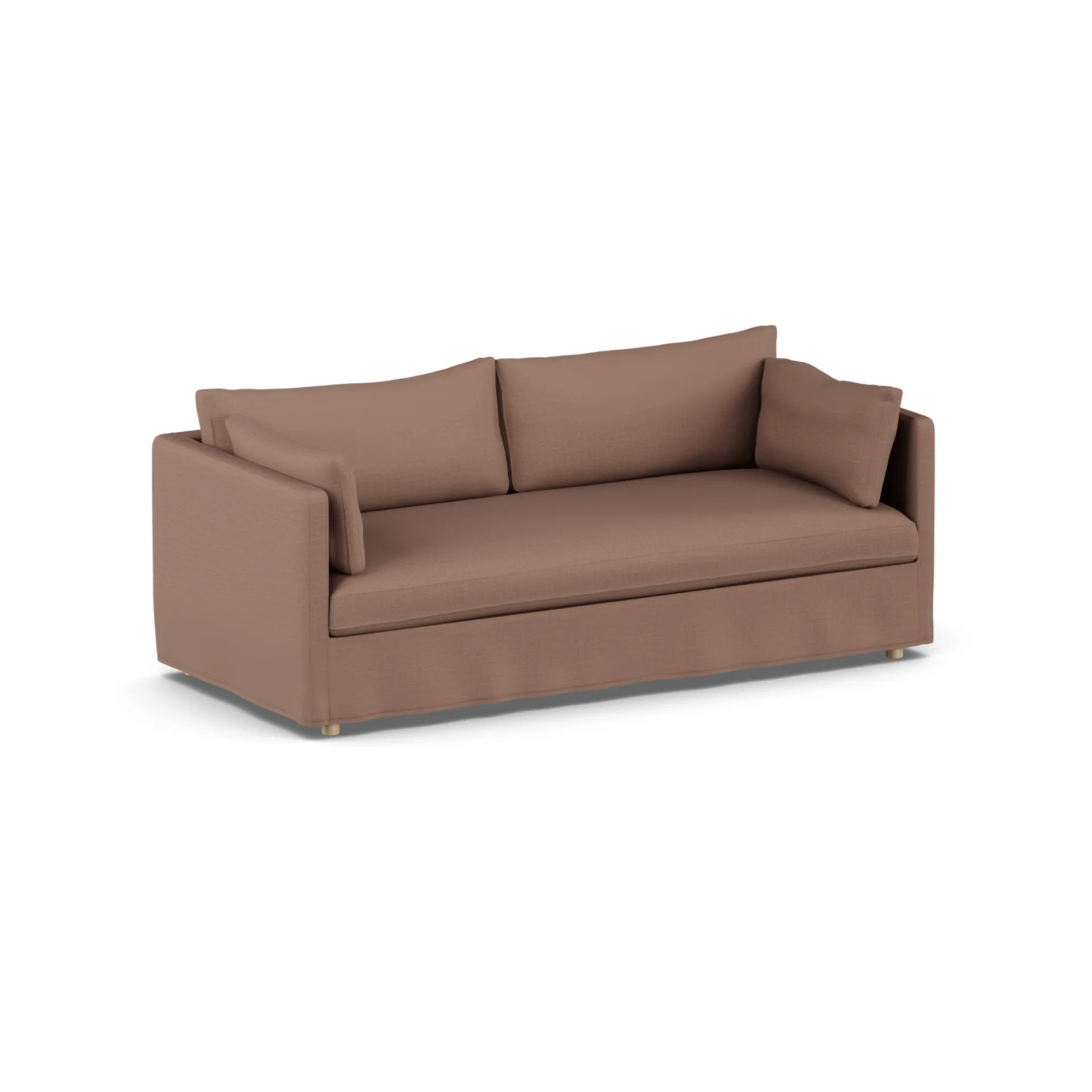 Linnevik sofa, Same Rust 6675-hvidolieret eg, 3-pers., med skørt 1898