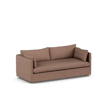 Linnevik sofa - Same Rust 6675-hvidolieret eg, 3-pers., med skørt - 1898