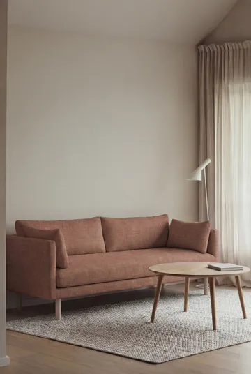 Linnevik sofa - Same Rust 6675-hvidolieret eg, 3-pers., uden skørt - 1898