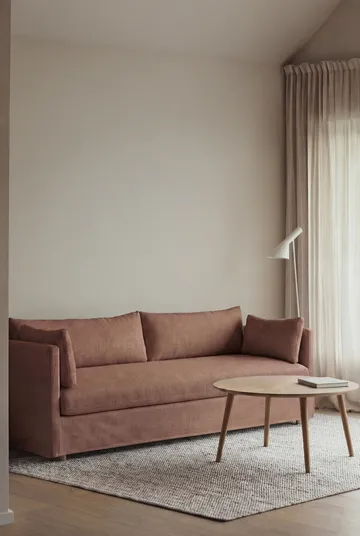 Linnevik sofa - Same Rust 6675-hvidolieret eg, 4-pers., med skørt - 1898