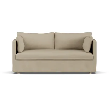 Linnevik sofa - Same Sand 6672-hvidolieret eg, 2-pers., med skørt - 1898