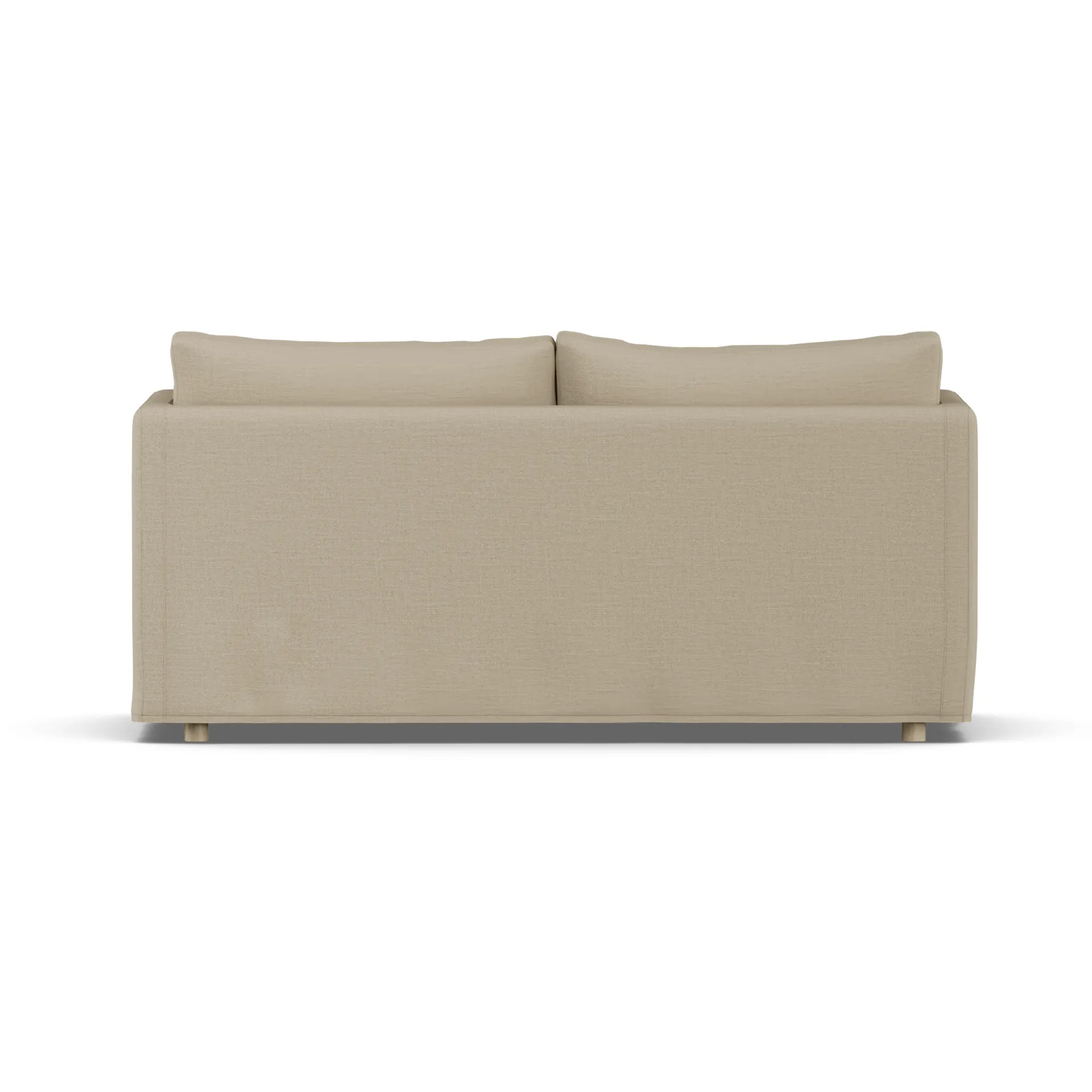Linnevik sofa, Same Sand 6672-hvidolieret eg, 2-pers., med skørt 1898