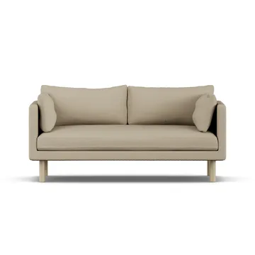 Linnevik sofa - Same Sand 6672-hvidolieret eg, 2-pers., uden skørt - 1898