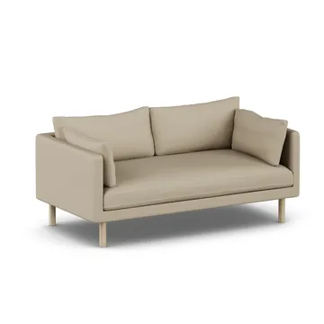 Linnevik sofa - Same Sand 6672-hvidolieret eg, 2-pers., uden skørt - 1898