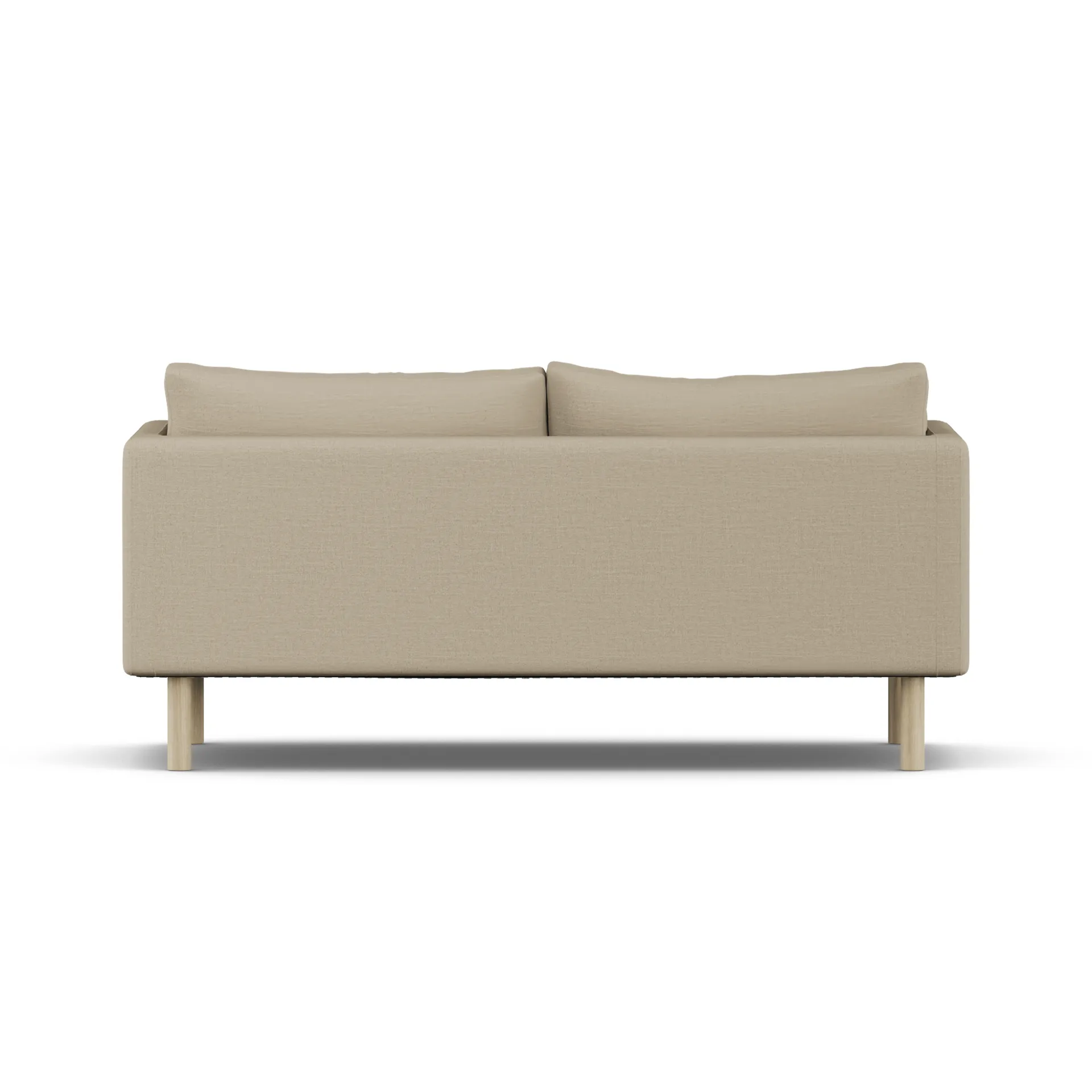 Linnevik sofa, Same Sand 6672-hvidolieret eg, 2-pers., uden skørt 1898
