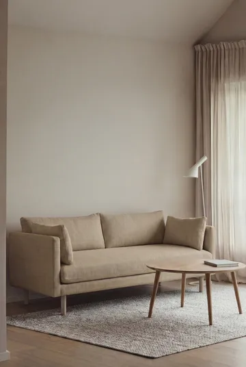 Linnevik sofa - Same Sand 6672-hvidolieret eg, 2-pers., uden skørt - 1898
