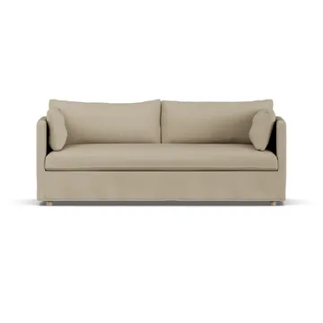 Linnevik sofa - Same Sand 6672-hvidolieret eg, 3-pers., med skørt - 1898