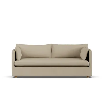 Linnevik sofa - Same Sand 6672-hvidolieret eg, 3-pers., med skørt - 1898
