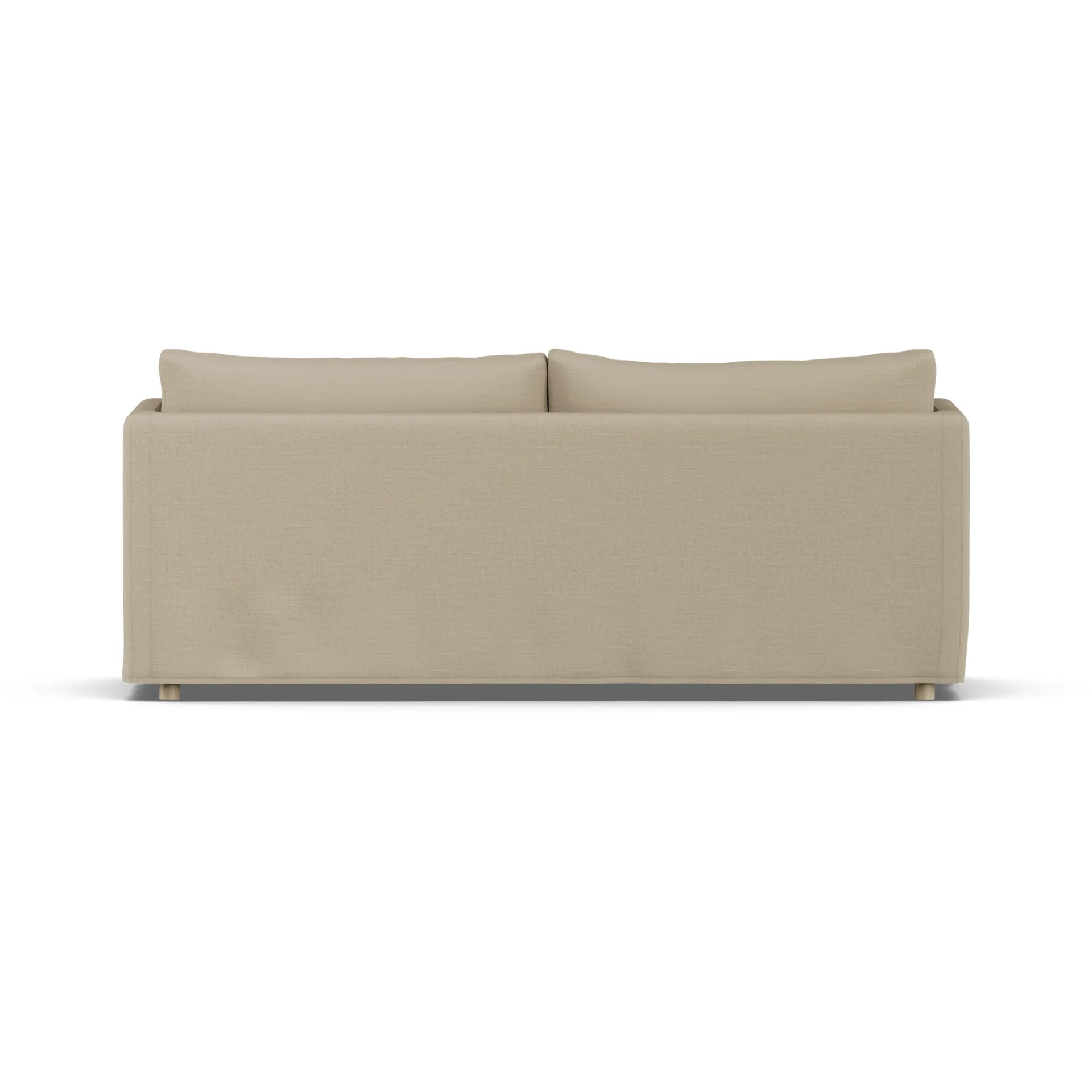 Linnevik sofa, Same Sand 6672-hvidolieret eg, 3-pers., med skørt 1898