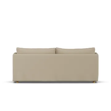 Linnevik sofa - Same Sand 6672-hvidolieret eg, 3-pers., med skørt - 1898