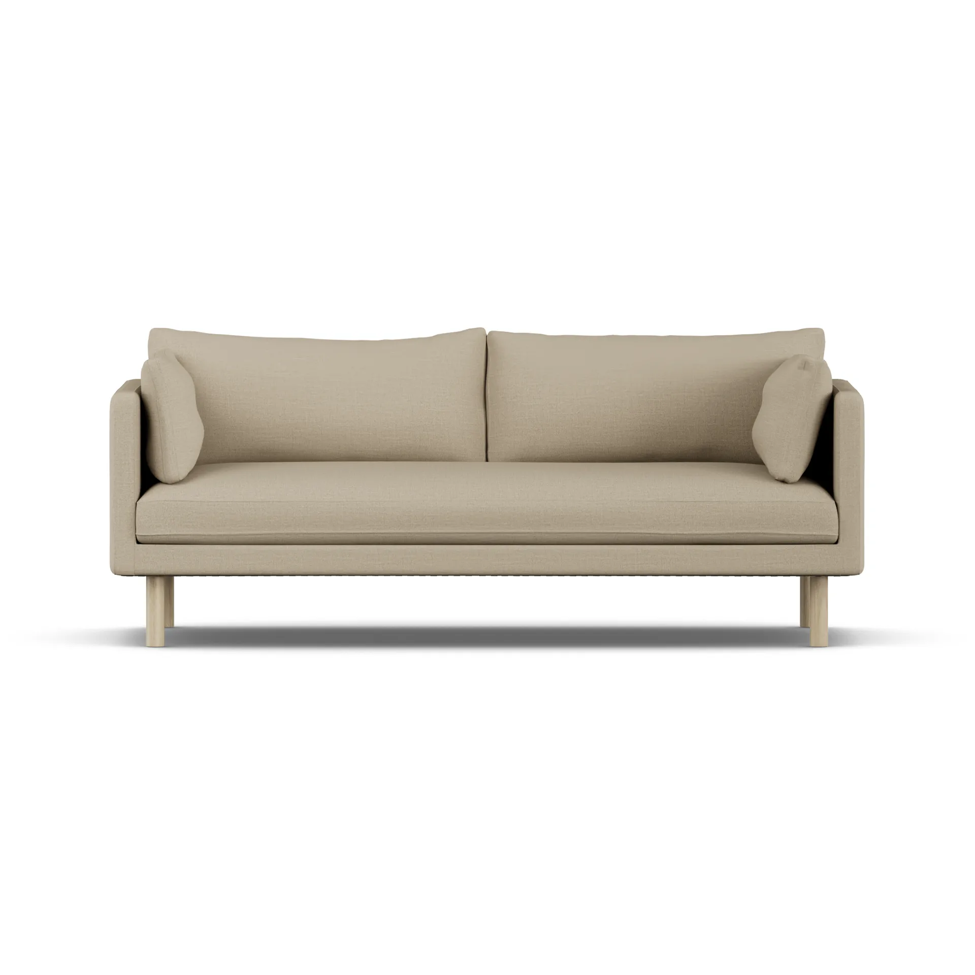Linnevik sofa, Same Sand 6672-hvidolieret eg, 3-pers., uden skørt 1898
