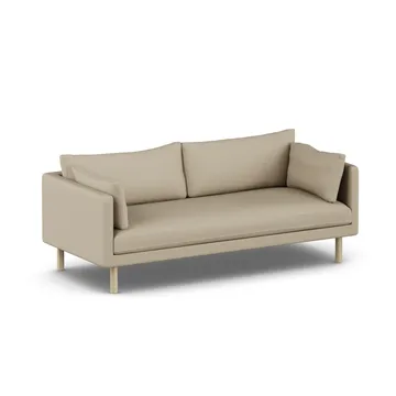 Linnevik sofa - Same Sand 6672-hvidolieret eg, 3-pers., uden skørt - 1898