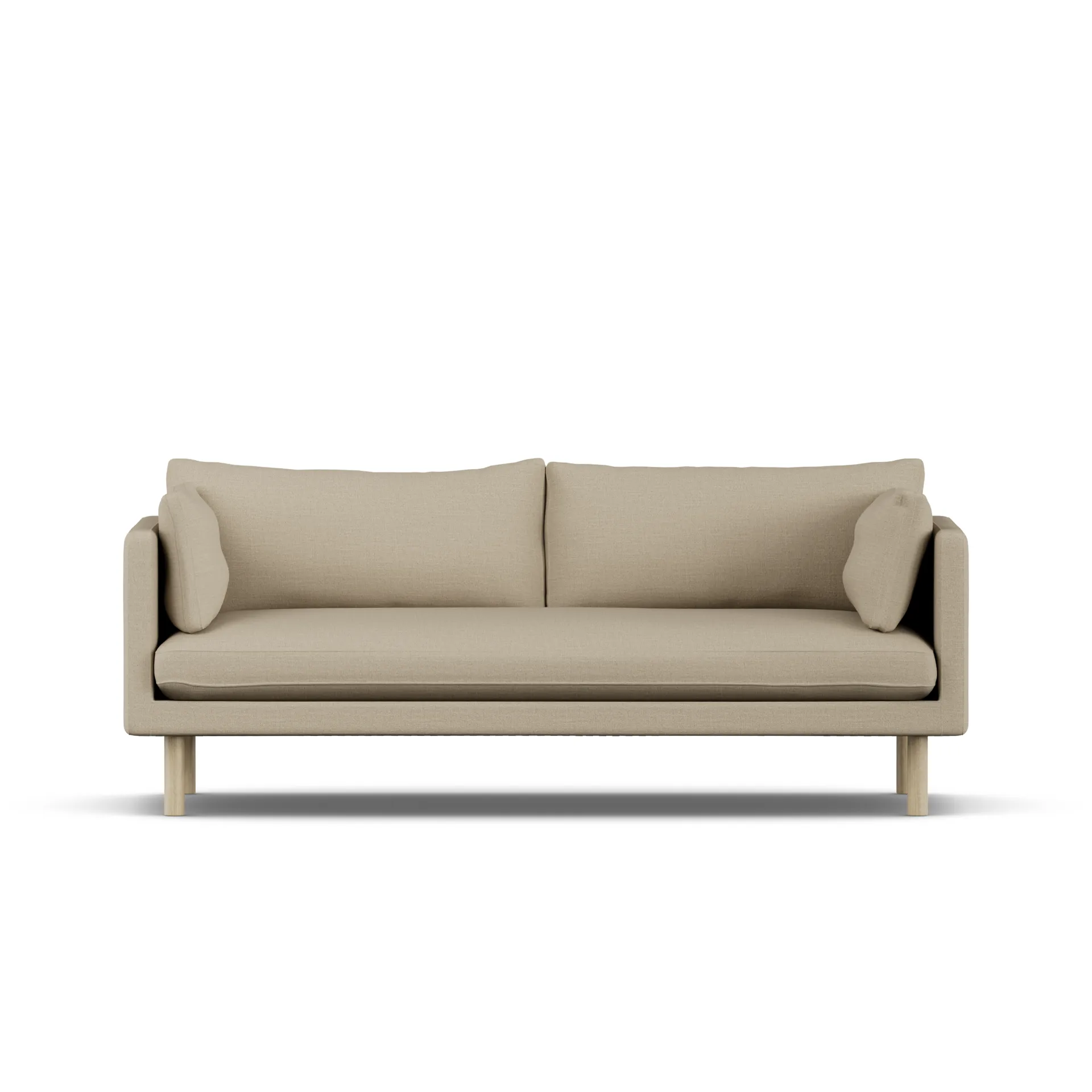Linnevik sofa, Same Sand 6672-hvidolieret eg, 3-pers. 1898