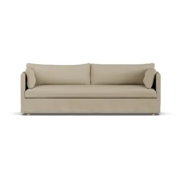 Linnevik sofa - Same Sand 6672-hvidolieret eg, 4-pers., med skørt - 1898