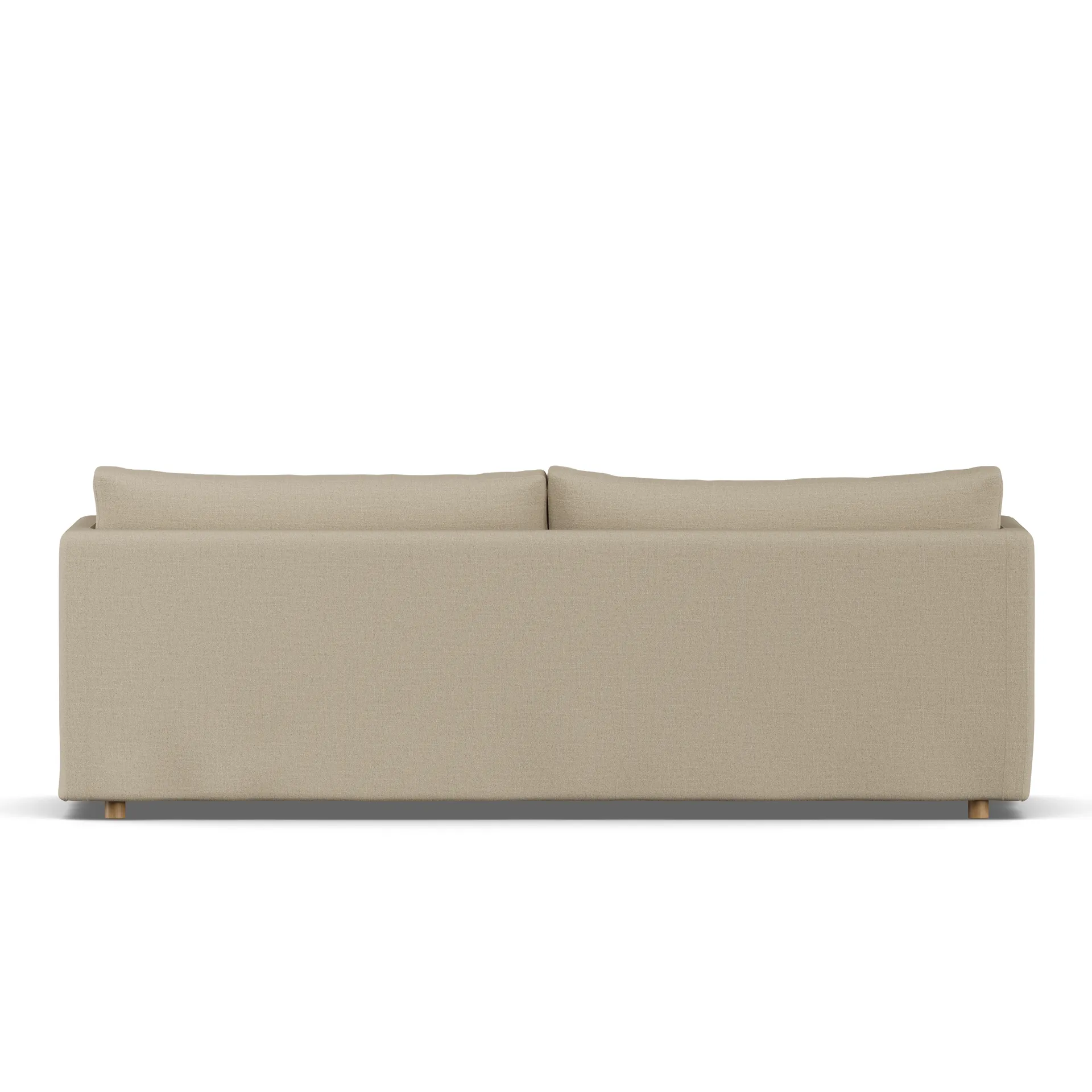 Linnevik sofa, Same Sand 6672-hvidolieret eg, 4-pers., med skørt 1898