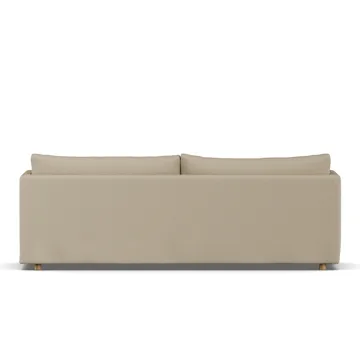 Linnevik sofa - Same Sand 6672-hvidolieret eg, 4-pers., med skørt - 1898