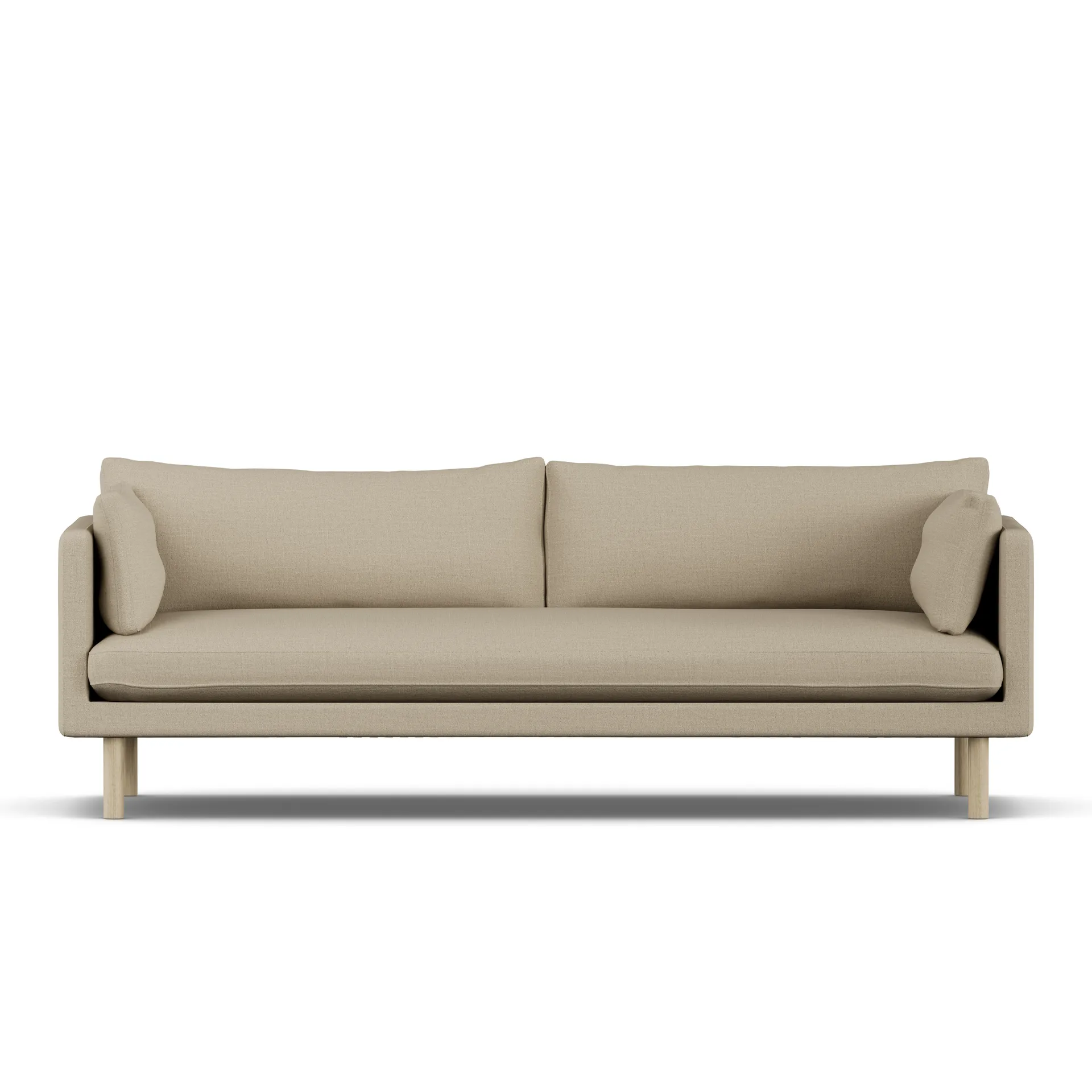 Linnevik sofa, Same Sand 6672-hvidolieret eg, 4-pers. 1898
