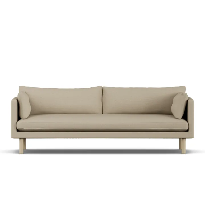 Linnevik sofa - Same Sand 6672-hvidolieret eg, 4-pers. - 1898