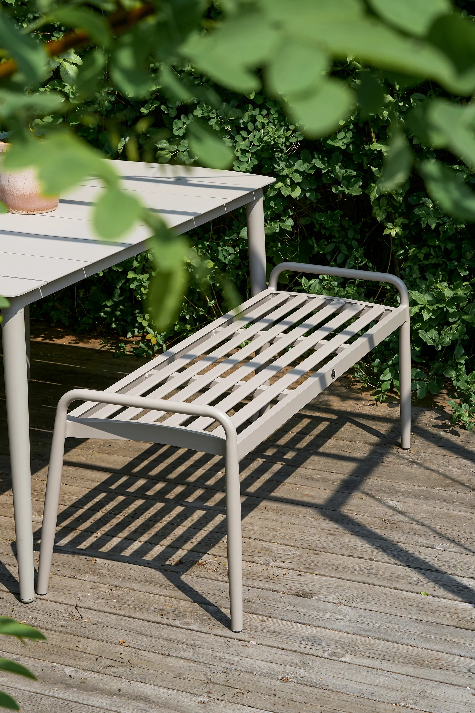 Messina bænk 51x124 cm, Taupe 1898