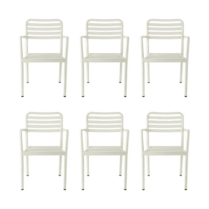 Messina karmstol, Off white, 6-pak - 1898