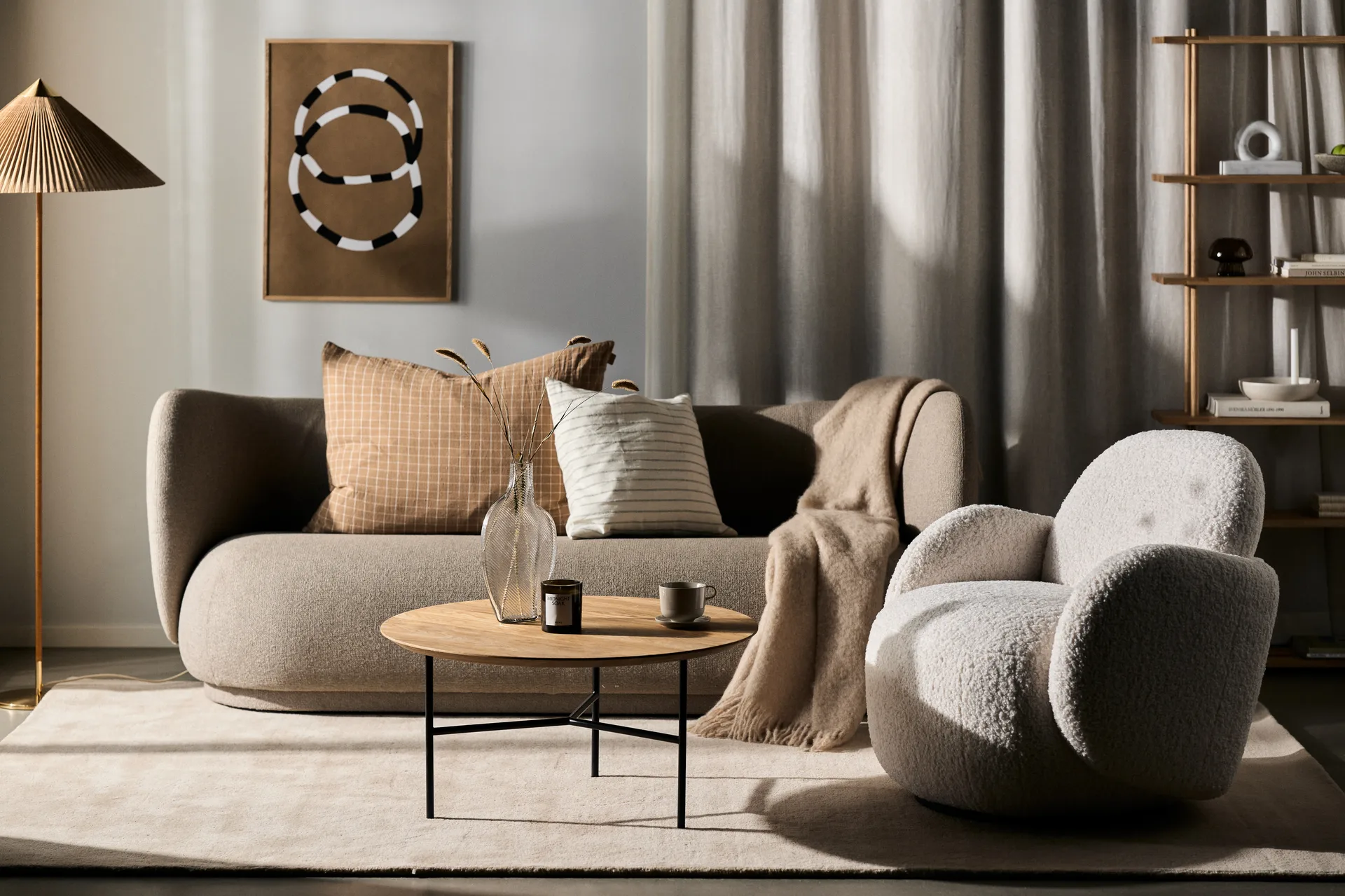 Mo lænestol med drejefunktion, Glore White 1243 1898