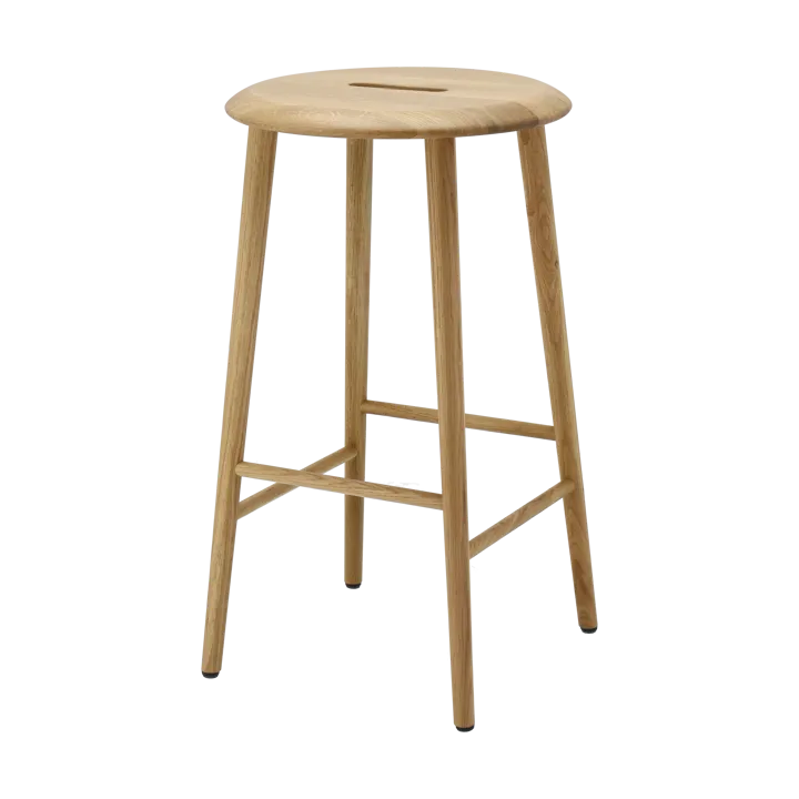 Norrabo rund barstol 65 cm - Naturlakeret eg - 1898
