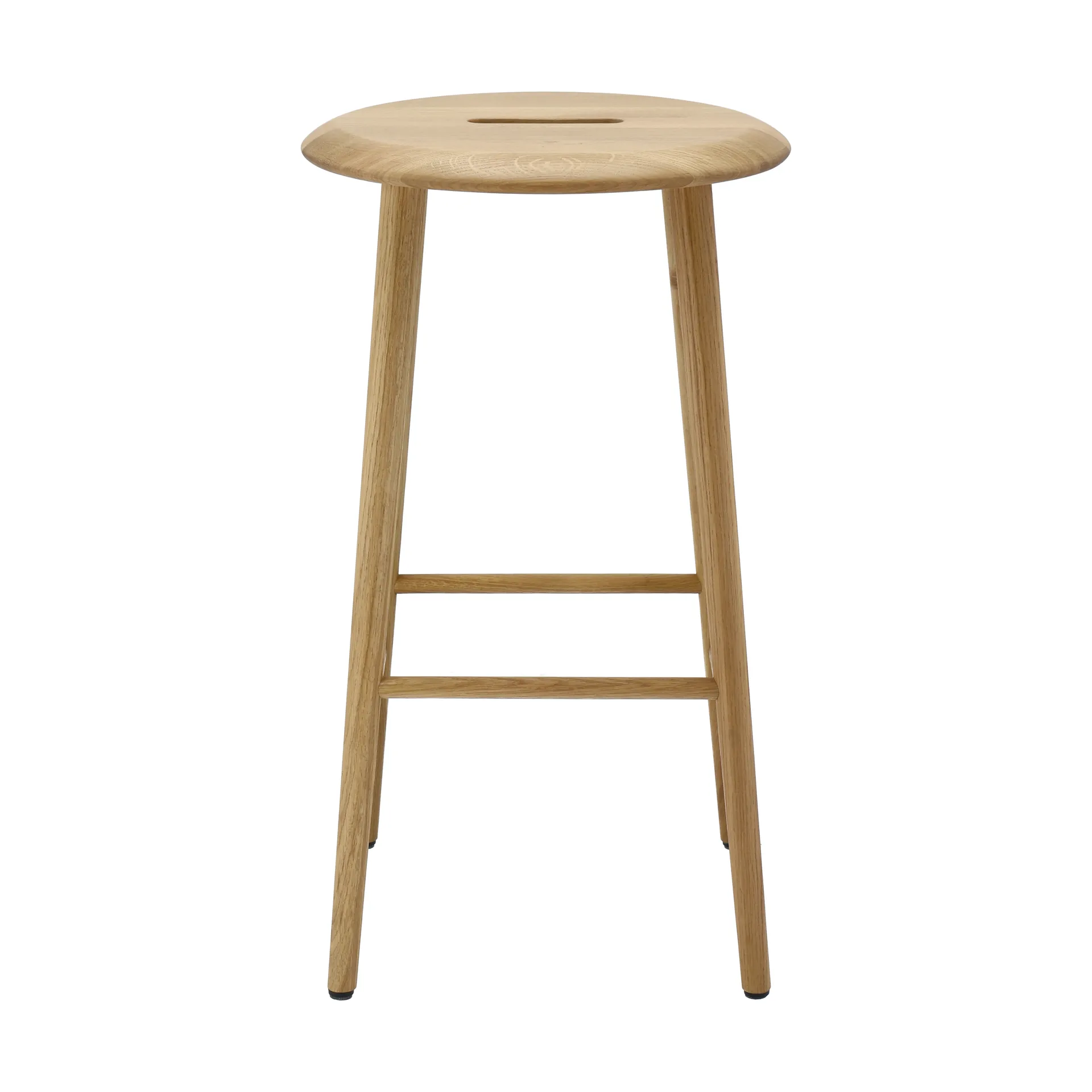 Norrabo rund barstol 65 cm, Naturlakeret eg 1898