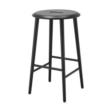 Norrabo rund barstol 65 cm - Sortlakeret eg - 1898