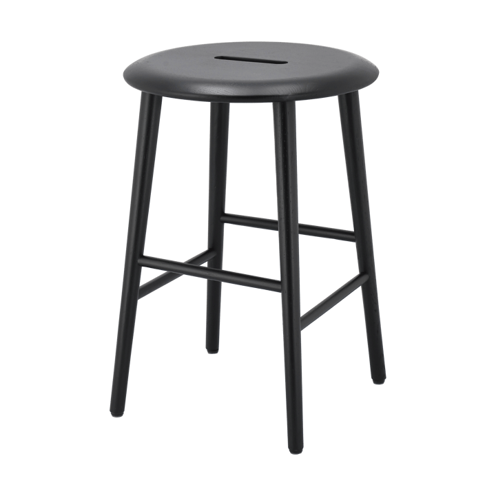 Norrabo skammel 53 cm - Sortlakeret eg - 1898