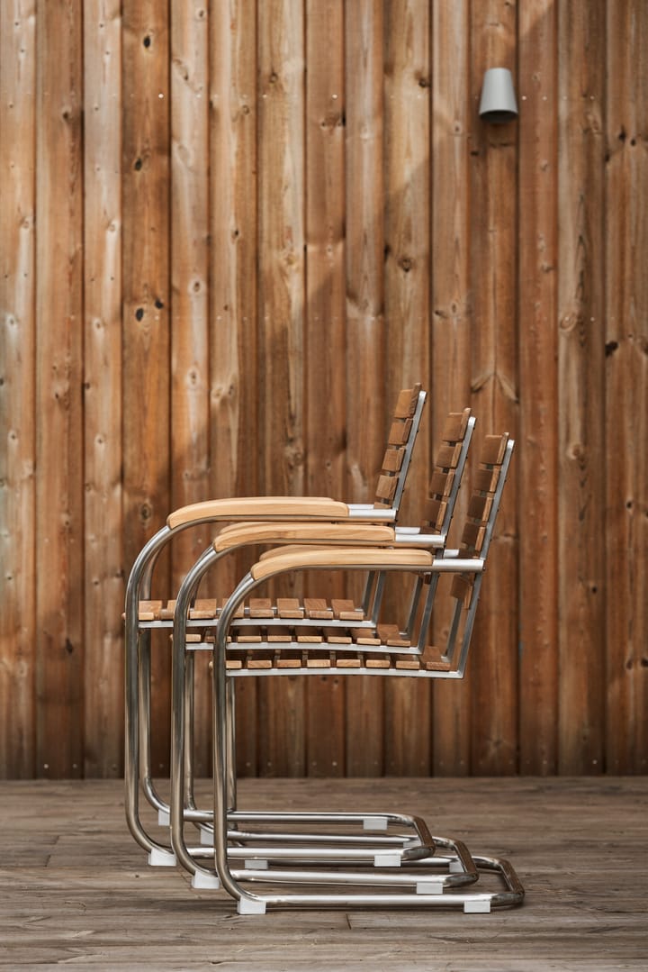 Rörvik spisebordsstol, Teak-rustfrit stål 1898