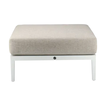 Santander fodskammel - Hvid-beige - 1898