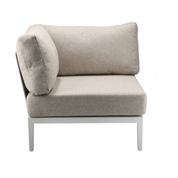 Santander modulsofa hjørnemodul - Hvid-beige - 1898