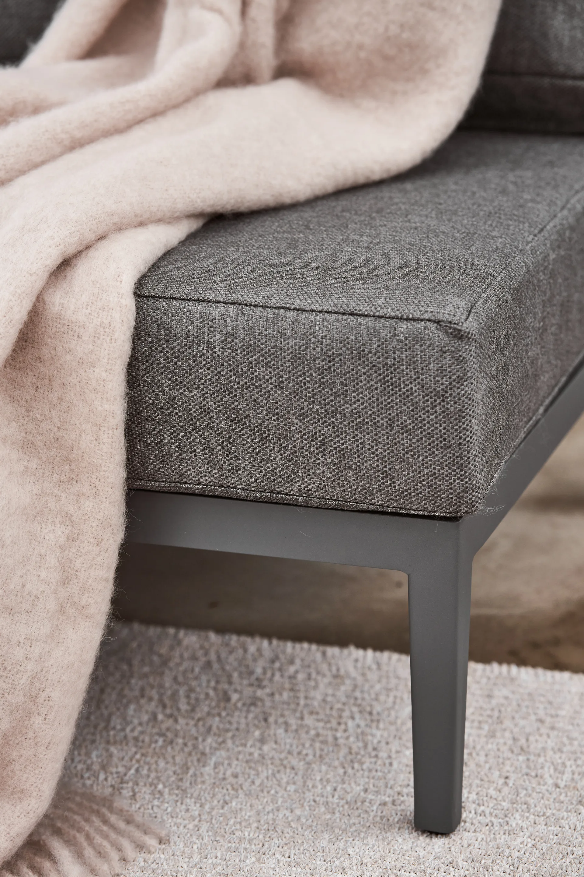 Santander modulsofa midtersektion, Grå 1898