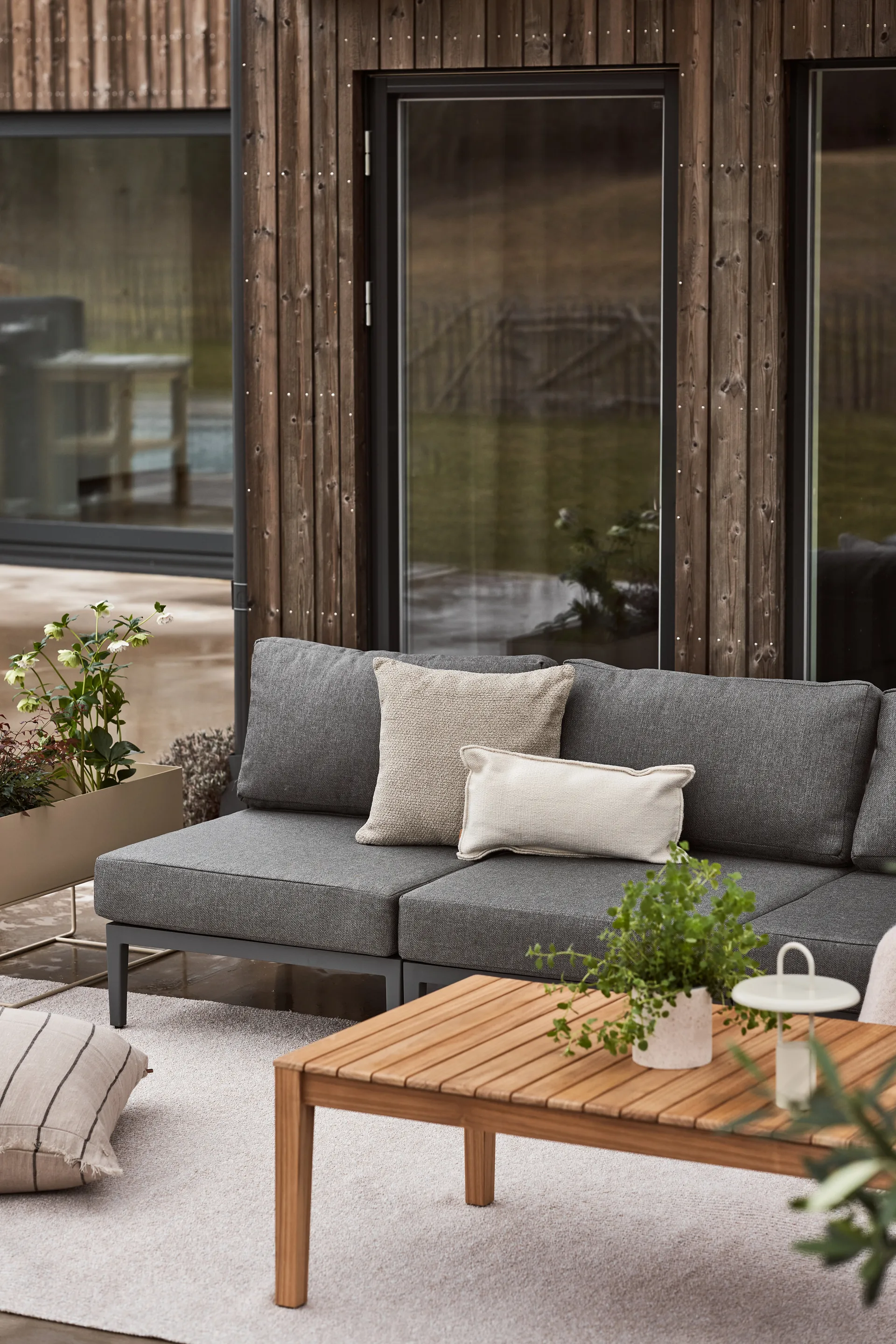 Santander modulsofa midtersektion, Grå 1898