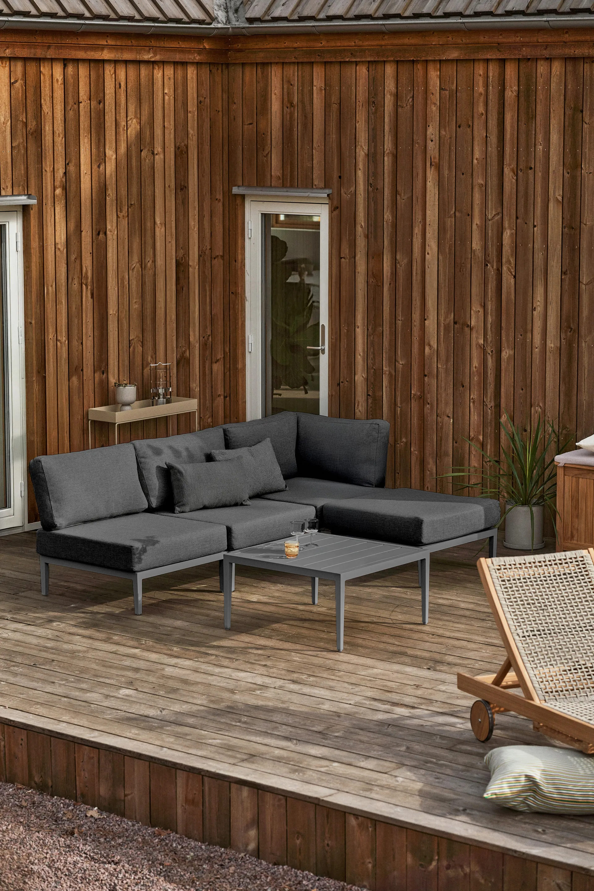 Santander modulsofa midtersektion, Grå 1898