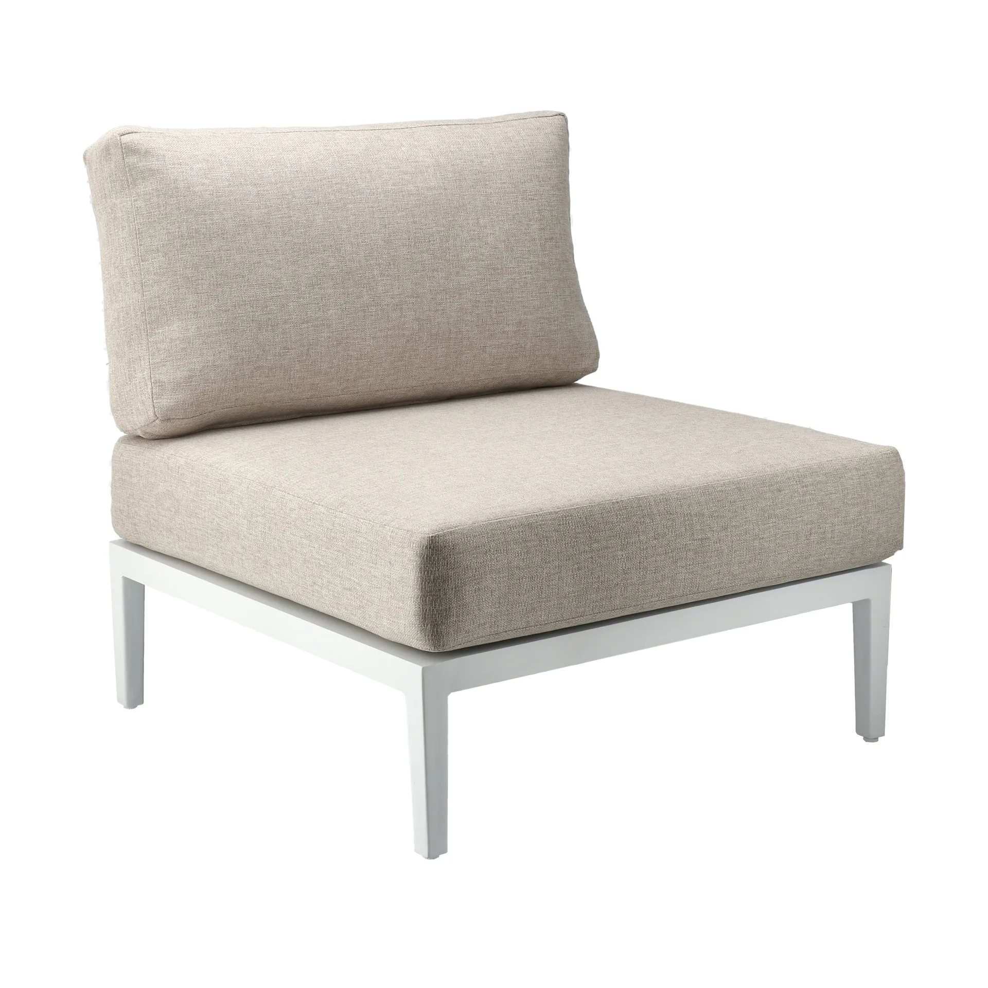 Santander modulsofa midtersektion, Hvid-beige 1898