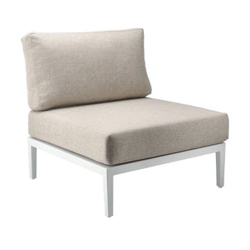 Santander modulsofa midtersektion - Hvid-beige - 1898