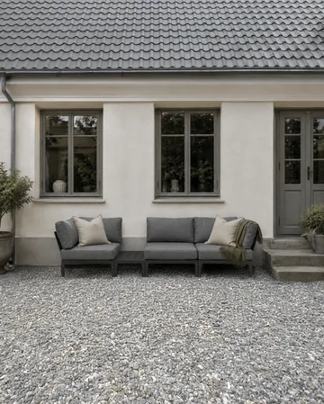 Santander sidebord 75x43x24 cm - Grå aluminium - 1898