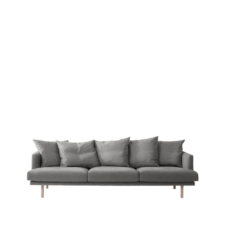 Sjövik 3,5-pers. sofa - Bern 0349 dark grey, hvidolierede ben i eg - 1898