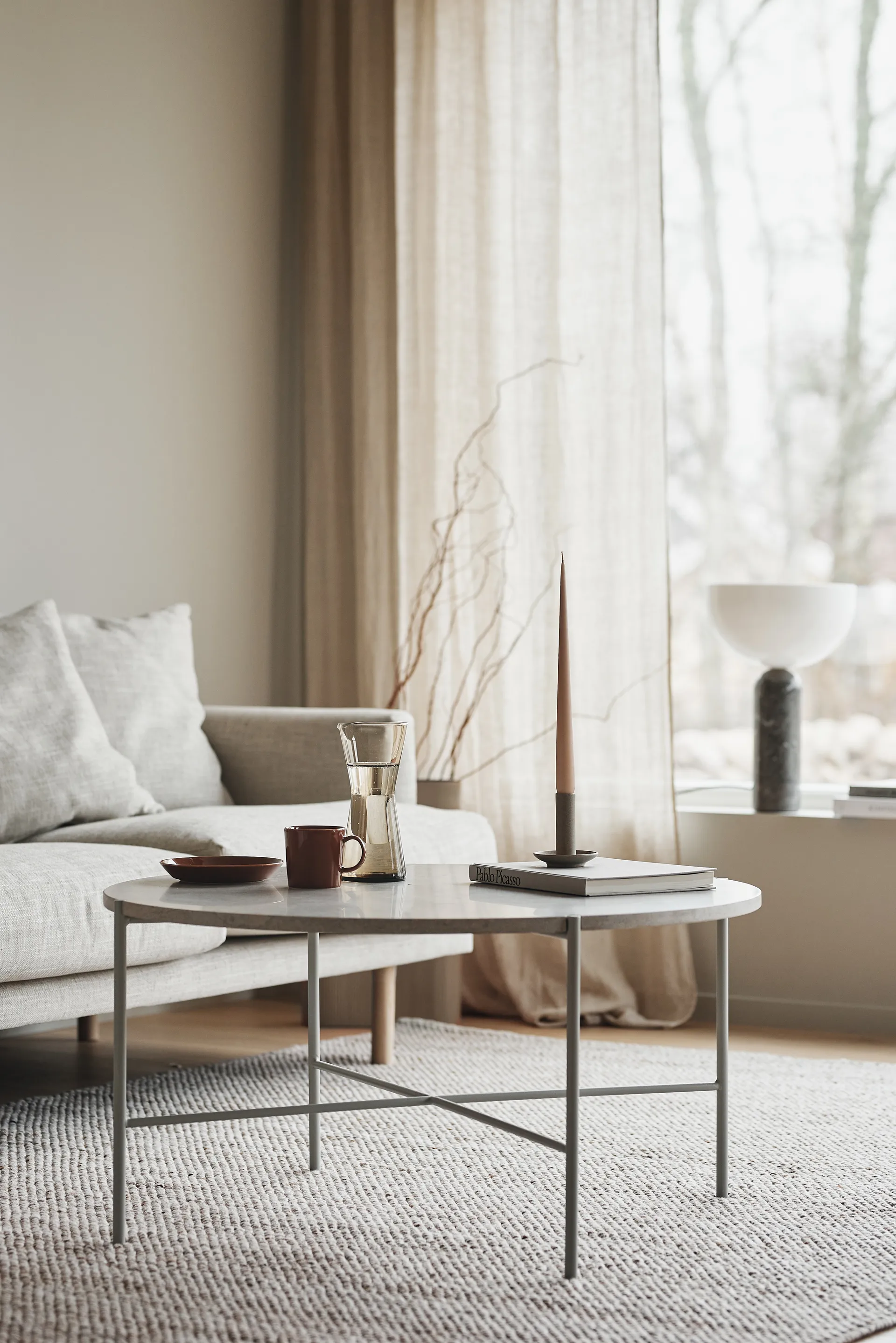 Sjövik 3,5-personers sofa, Bern 0341 Beige-vitoliseret eg 1898