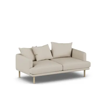 Sjövik sofa - Jump Beige 1956-hvidolieret eg, 2,5-pers. - 1898