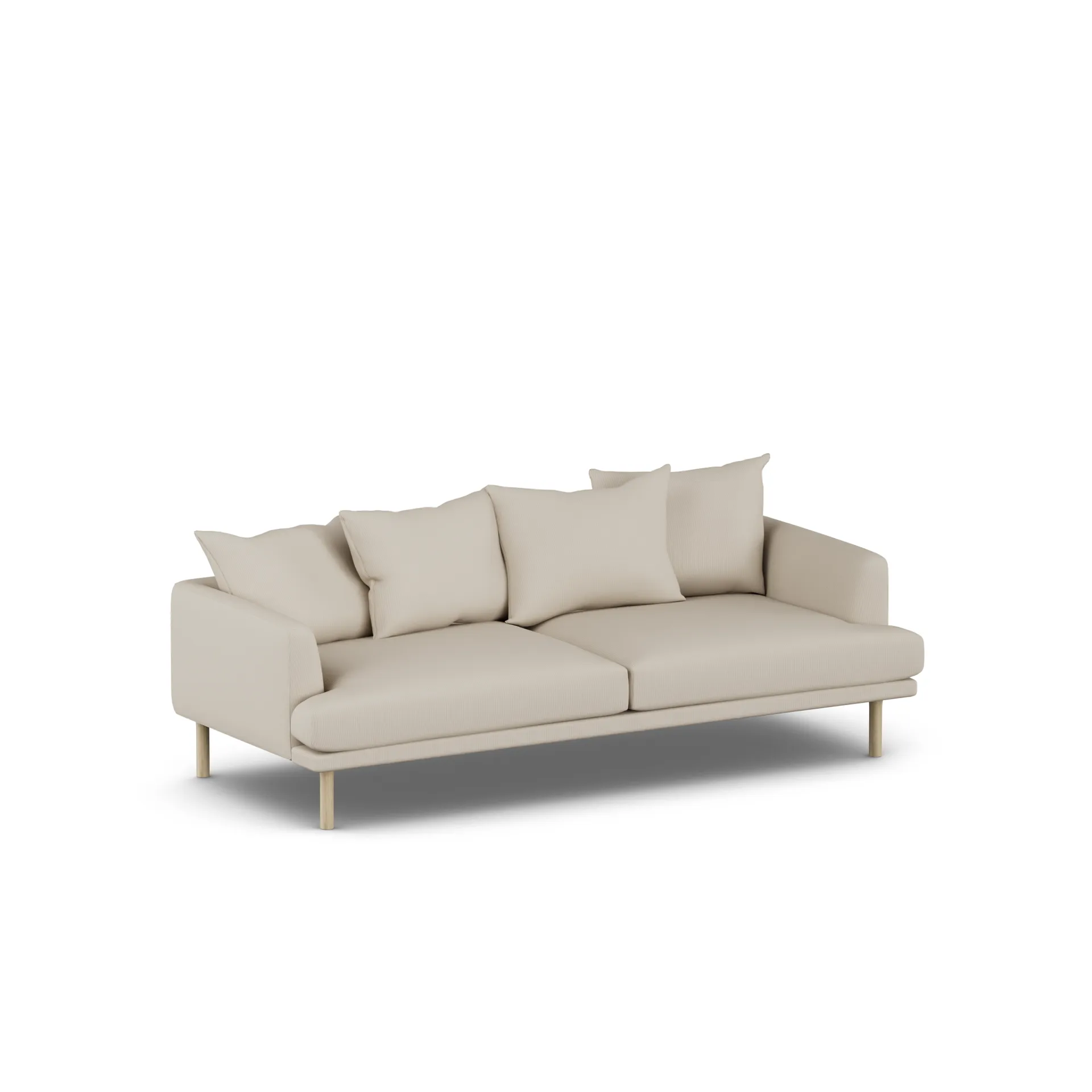 Sjövik sofa, Jump Beige 1956-hvidolieret eg, 3-pers. 1898