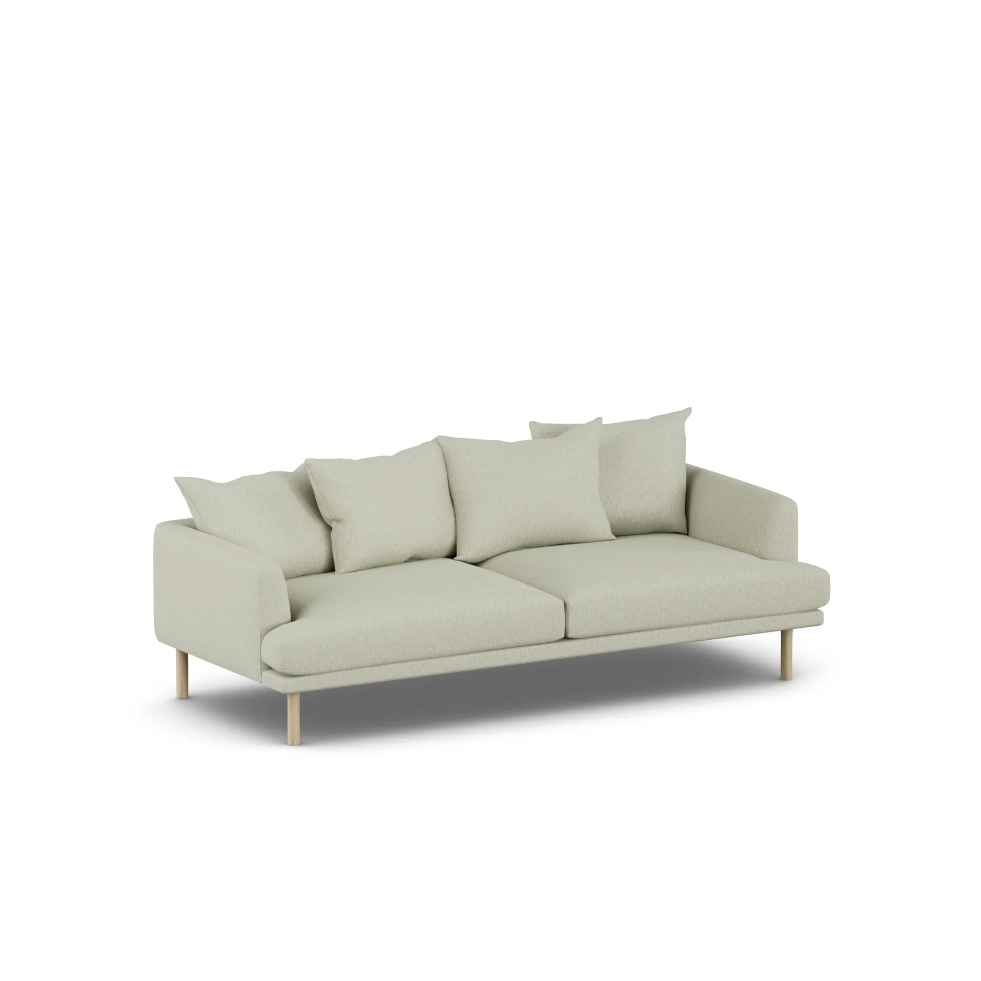 Sjövik sofa, Luiza Beige 3981-hvidolieret eg, 3-pers. 1898