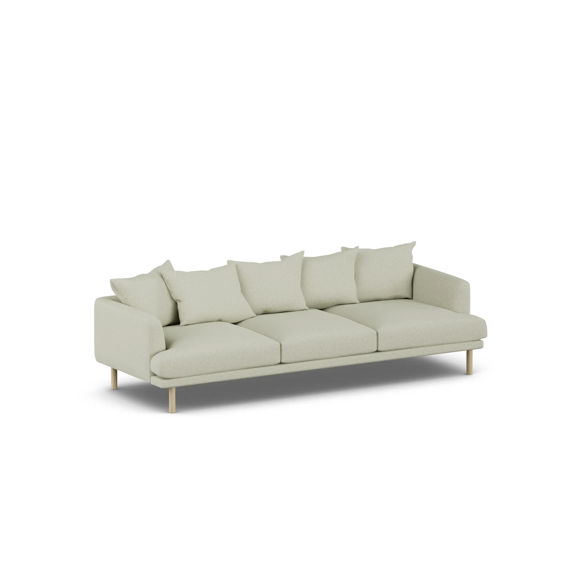 Sjövik sofa, Luiza Beige 3981-hvidolieret eg, 3,5-pers. 1898