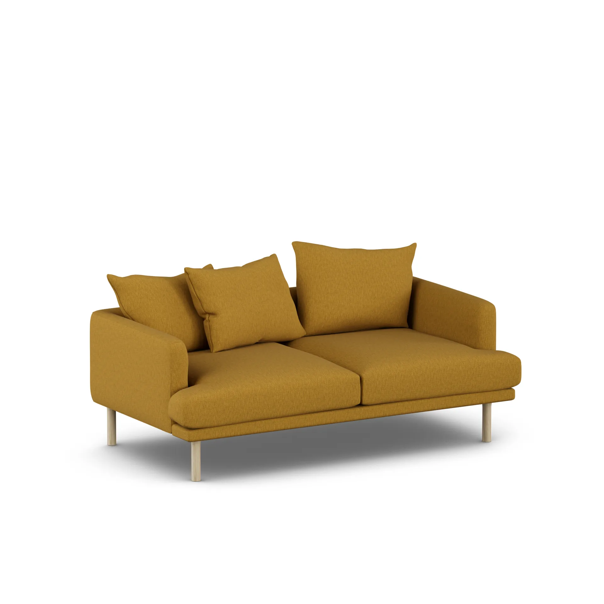Sjövik sofa, Luiza Mustard 3972-hvidolieret eg, 2,5-pers. 1898